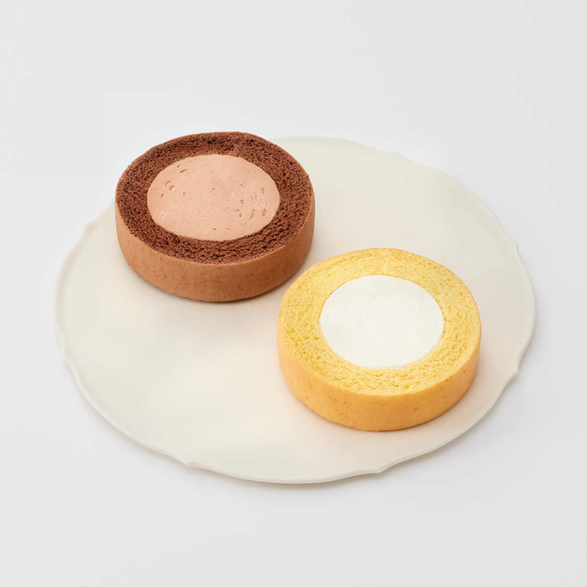 【プラントベース/卵・乳不使用】ロールケーキ2種 食べ比べセット