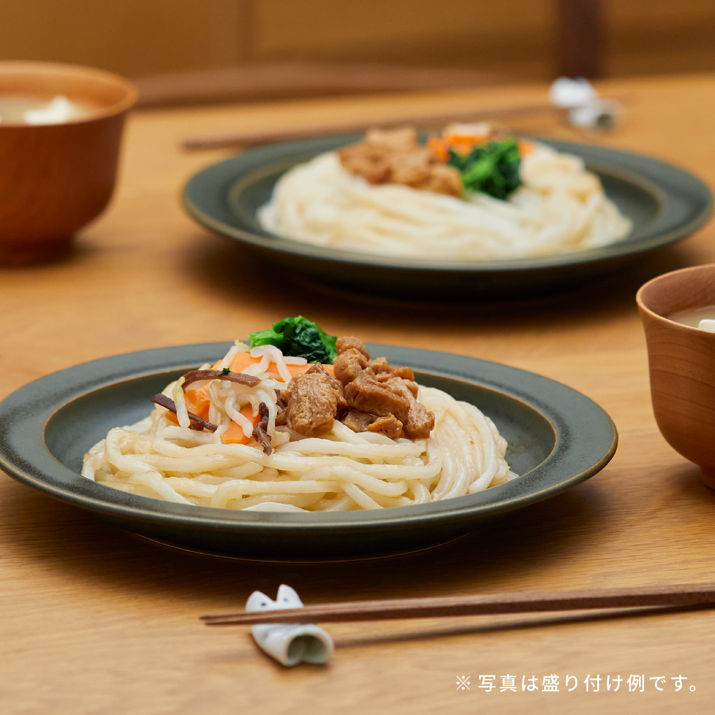 米粉麺でつくった彩り野菜まぜそば