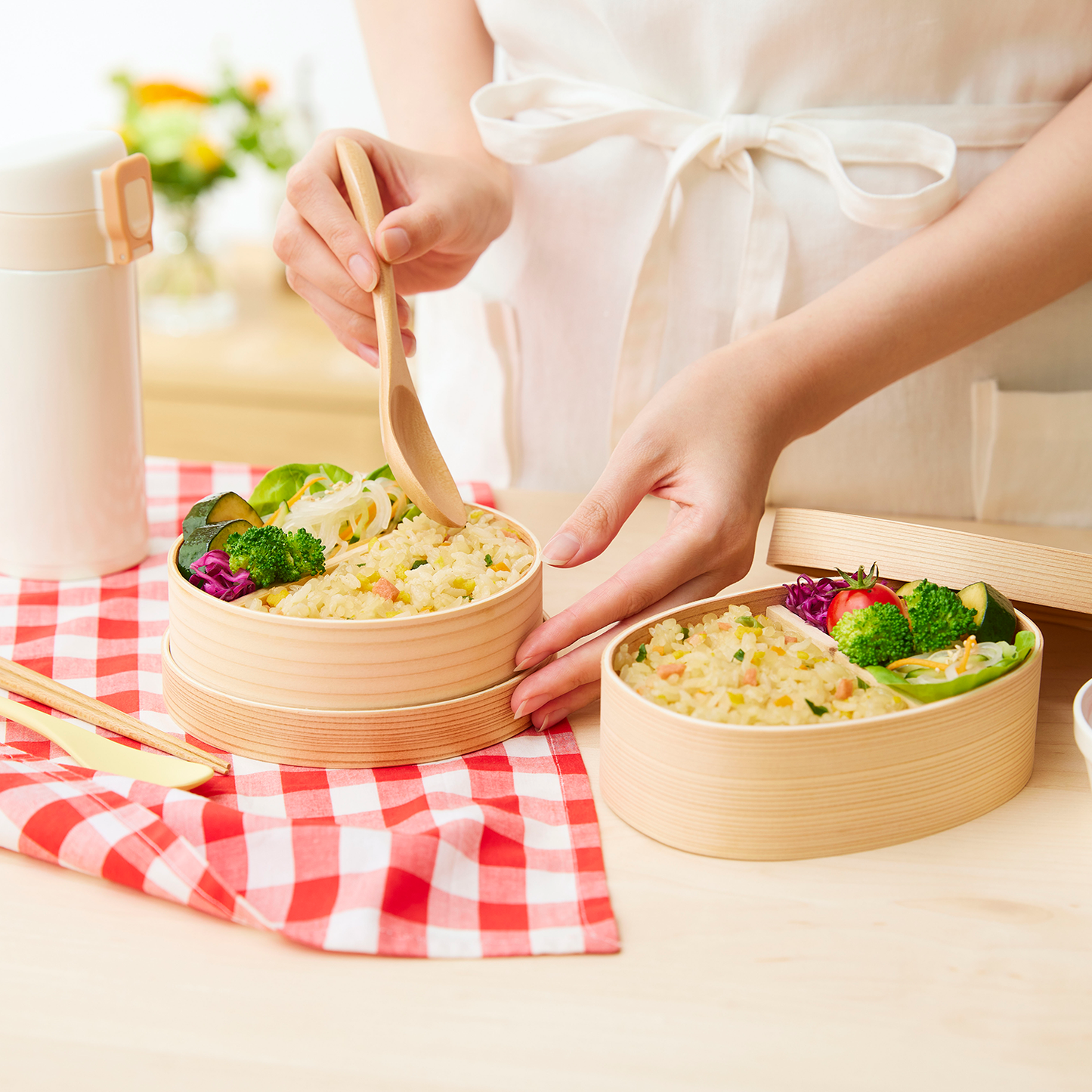 こんにゃく米とお米で作った炒飯
