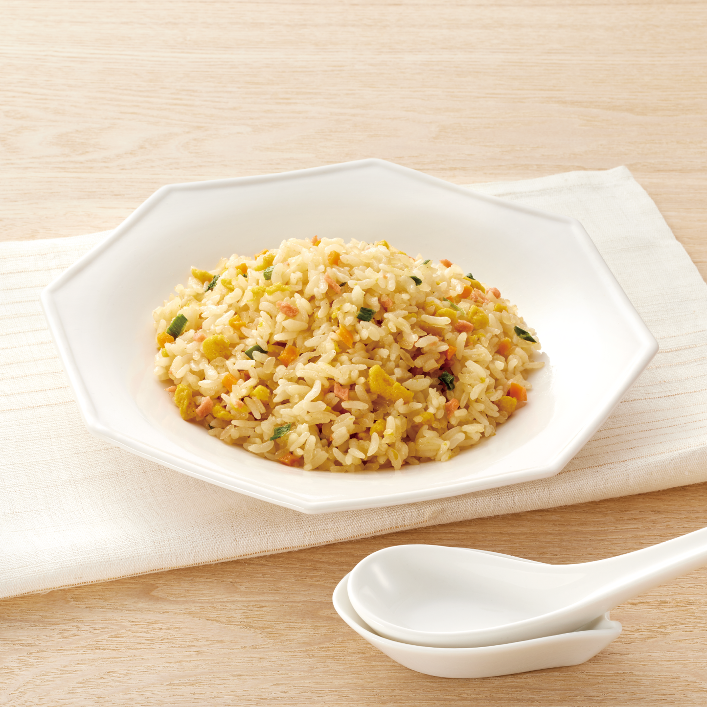こんにゃく米とお米で作った炒飯